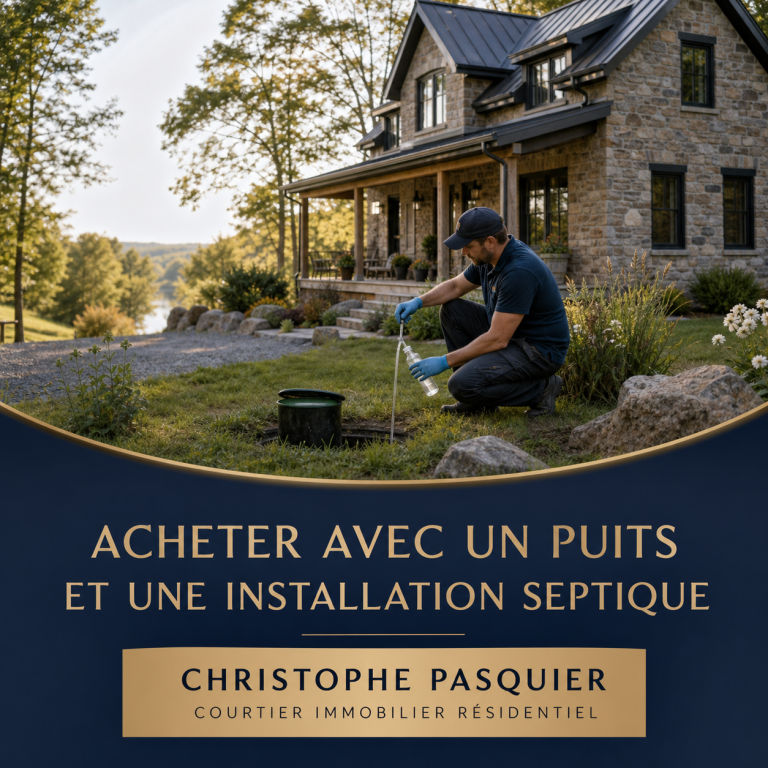 Acheter une propriété avec un puits et une installation septique : les vérifications essentielles
