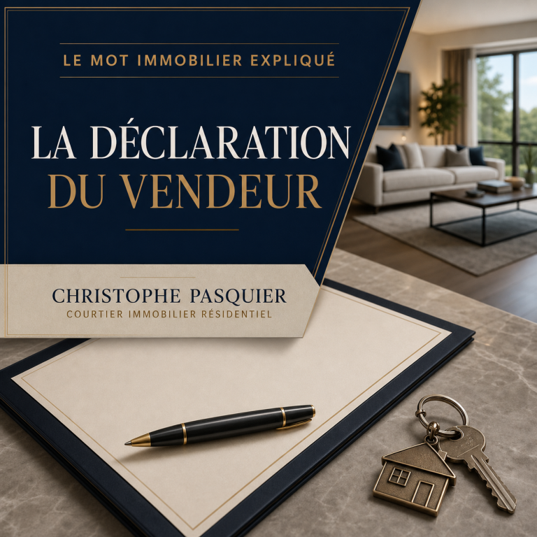 La déclaration du vendeur : le CV de la propriété à lire attentivement