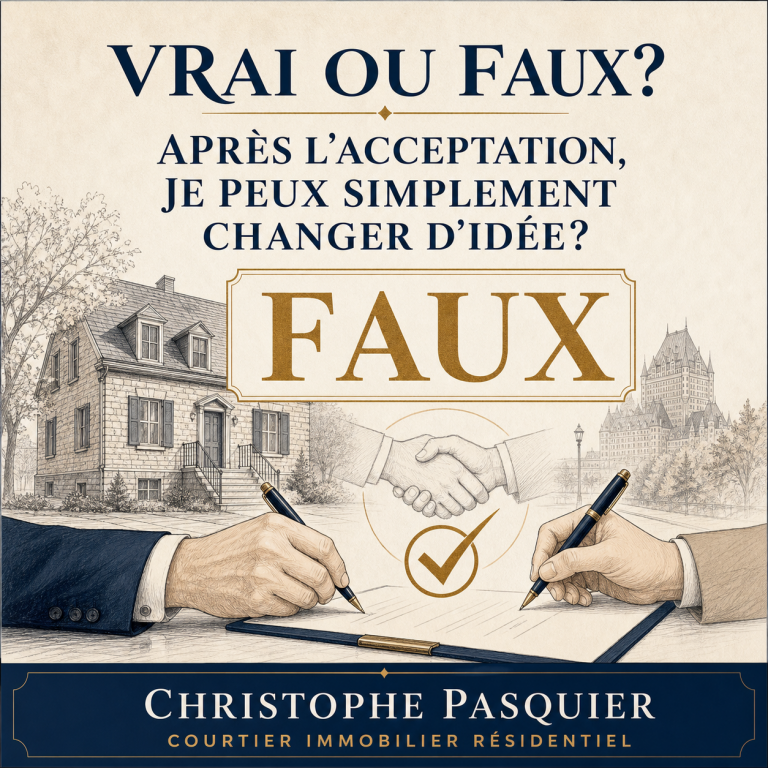 Peut-on annuler une promesse d’achat acceptée au Québec?