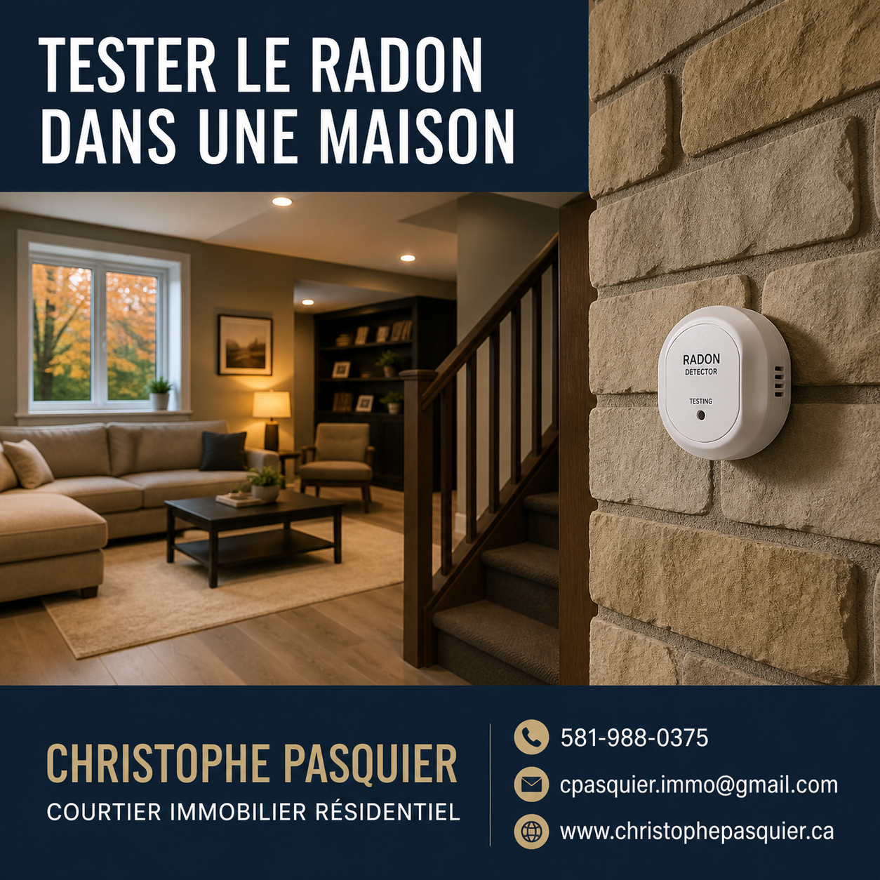 You are currently viewing Radon dans une maison : pourquoi planifier un test avant l’hiver?
